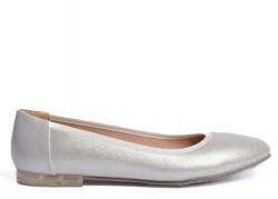Sergio Leone Ezüst Klasszikus Csillogó Balerinacipő Lengyel 38 (BL607)