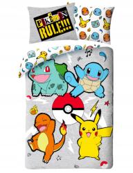 Halantex ágyneműhuzat Pokémon Rule 140x200, 70x90 (100% poliészter) (POK-472BL)