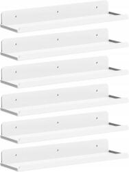 Lifewit polc, 37 x 10 cm, fehér, 6 darabos szett (B0CJQWRKQT)