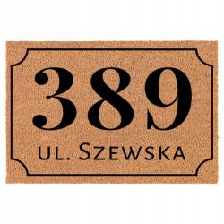 TabPrint Lábtörlő Bejárati Kókusz Bézs 40X60 Utca És Helyiségszám (ULICA I NUMER TWOJEGO LOKALU)