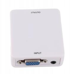  Adapter Átalakító Vga Audio-hdmi Full Hd Audio 3, 5 MM, Usb Tápellátás (XDOT43bdfg)