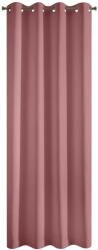 Eurofirany RITA dekoratív függöny, fém gyűrűkkel, 140x250 sötét rózsaszín (398661)
