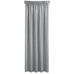 Eurofirany Eurofirany, Pierre Cardin, SIBEL dekoratív sötétítő ráncolószalaggal, 140x270 cm, szürke (377657)