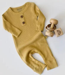 BabyCosy Salopeta cu maneca lunga si pantaloni lungi din bumbac organic si modal - Sofran BabyCosy (Marime: 18-24 Luni) (BC-CSYM11413-18)