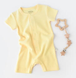 BabyCosy Salopeta cu pantaloni scurti - 100% bumbac organic - Galben, BabyCosy (Marime: 18-24 Luni) (BC-CSYW1016-18)