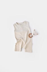 BabyCosy Salopeta fara maneci si pantaloni scurti - 100% bumbac organic - Stone, BabyCosy (Marime: 9-12 luni) (BC-CSYW1006-9)