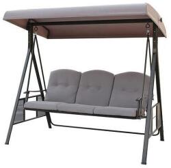 Strend Pro Balansoar gradina, 3 locuri, gri, 201x125x180 cm, Dubai (802058)