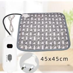  Patura electrica pentru animale de companie, perna pentru caini, 45 x 45 cm, 25W, 2 trepte de reglaj perna pentru pisici, anti-alunecare, Gri (122861)
