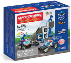 Clics Toys Set magnetic Magformers, Uimitorul set de politie