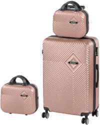 Leziter TraveLux Pro XIV gurulós bőrönd szett (LTRPBS-XIV-RG) - everyo