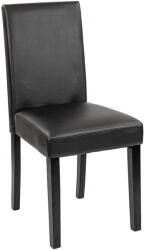 Leziter Kelly bőr étkezőszék fekete színben (LKE-BL) - everyo