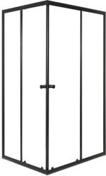 Kerra Olga SQ Element 80x100 fekete szögletes zuhanykabin tálca nélkül (OLGA-80X100-BL-EL-SOLO) - everyo