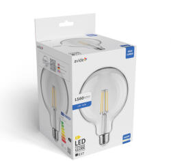 Avide Value LED G125 Filament Globe E27 12W CW 6400K (ALG125F-E27-CW-12W)