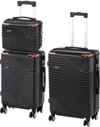 Leziter TraveLux Urban XVIII gurulós bőrönd szett (LTRUBS-XVIII-BL) - everyo