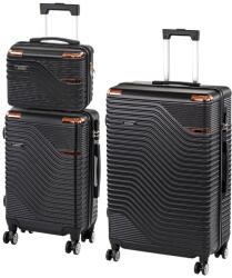 Leziter TraveLux Urban XIX gurulós bőrönd szett (LTRUBS-XIX-BL)