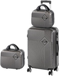 Leziter TraveLux Pro XIII gurulós bőrönd szett (LTRPBS-XIII-GR) - everyo