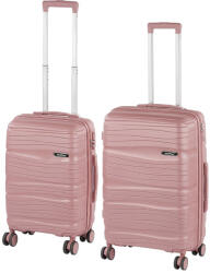 Leziter TraveLux Voyager V gurulós bőrönd szett (LTRVBS-V-RG) - everyo