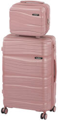 Leziter TraveLux Voyager IV gurulós bőrönd szett (LTRVBS-IV-RG) - everyo