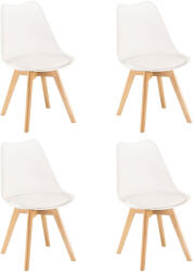 Leziter Silla étkezőszék 4 db fehér színben (DA232AW_4) - everyo
