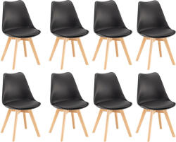 Leziter Silla étkezőszék 8 db fekete színben (DA232AB_8) - everyo