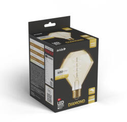 Avide LED Jumbo Filament Diamond Amber 4.9W E27 2200K Fényerőszabályzós (ABLJFA-4-9W-DIA) - everyo