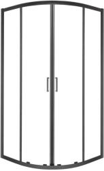 Kerra Aruba 80 fekete íves zuhanykabin tálca nélkül (ARUBA-80-BL-SOLO) - everyo