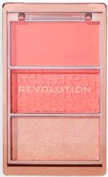 Makeup Revolution Палитра ружове за лице Icon Blush, Peach, 3 цвята - ozone