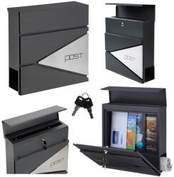 LEAN Antracit postásláda A4-es méretben (26729)