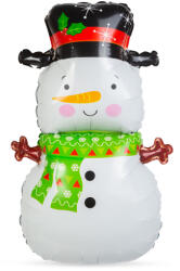 Family Collection Karácsonyi lufi - alumínium fólia - hóember - 81 x 49 cm (58241B) - getitnow