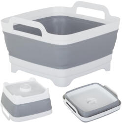 Verk Group Összecsukható szilikon tálca kifolyóval és fogantyával 8l (01542)