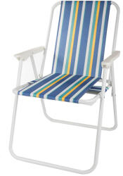 VERK GROUP Összecsukható kempingszék - Csíkos - 75 x 51 cm (14414_ZP)