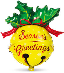 Family Collection Karácsonyi Alumínium Fólia Lufi - Csengettyű Forma - 58 x 78 cm (58241K)