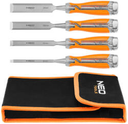 NEO TOOLS Favéső készlet 4db-os 6, 12, 18, 24. Kétkomponensű markolat, gyöngyvászon tok (37-900)