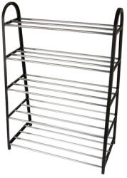 VERK GROUP Cipőtartó állvány - 5 polcos - 79 x 54 x 28 cm (27254)