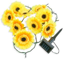 Garden of Eden Szolár fényfüzér - virág - 2 m - 20 melegfehér LED (11762B) - getitnow