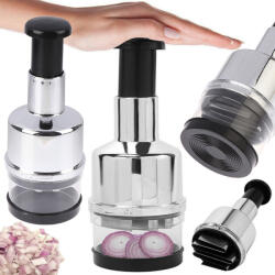 Verk Group Univerzális kézi zöldség- és gyümölcsszeletelő rozsdamentes pengékkel (07273)