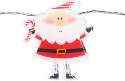 Family Collection LED fényfüzér - mikulás - 10 LED - 1, 35 méter - melegfehér - 2 x AA (58912)