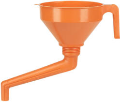 PRESSOL Tölcsér hajlított kifolyóval, szűrővel, 160mm, 1, 2L - műanyag (02 562)