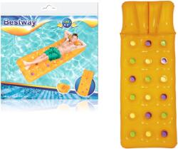 Bestway sárga úszómatrac beépített párnával 188 x 71 cm (9682)