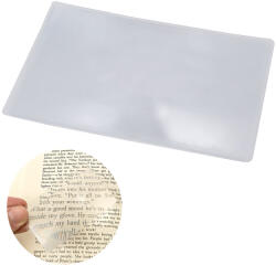 Verk Group Fresnel lencsés olvasólupa, 1x-5x nagyítás, 24, 5 x 17 cm (09088)