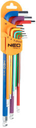 NEO TOOLS Imbuszkulcs készlet 9db hosszú 1.5-10mm, színes (09-512)