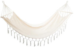 VERK GROUP Kerti függőágy keresztrúddal - 200x150 cm - Bézs (01904)