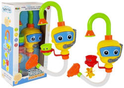 LEAN Toys Színes búvárrobot fürdőjáték vízeséses poharakkal (7629)