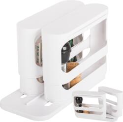 Verk Group Fehér forgatható konyhai fűszertartó szervező (07134)