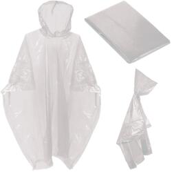 Verk Group Nagy méretű, univerzális vízálló poncho kabát, fehér színben (01698_B)