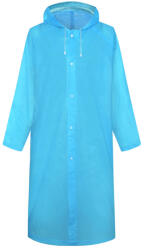 Verk Group Vízálló esőkabát zsebbel és kapucnival - Kék (01697_N)