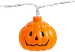 Family Halloween-i LED-es fényfüzér - tök - 12 LED - 2 x AA - 2 m (56528B) - getitnow