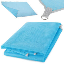 Verk Group Kétszintes szövetű, homokmentes strandmatrac, kék, 200x150 cm (15486_N)