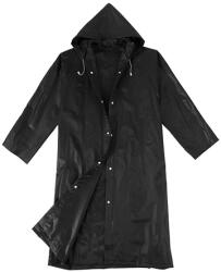 Verk Group Vízálló esőkabát zsebbel és kapucnival - Fekete (01697_CZ)