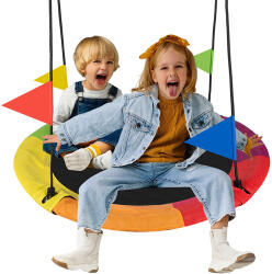 Kruzzel Gólyafészek nagyméretű kültéri hinta, többszínű, 110 cm, 150 kg teherbírás (00025284)